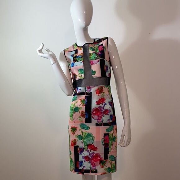 Clover Canyon Sheath Dress Floral Scuba Sz Small - Picture 1 of 4